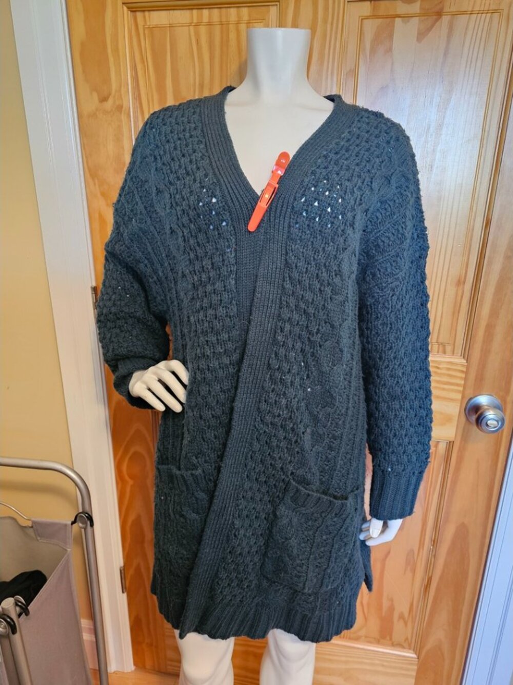 Penningtons 3X Dark Green Knit Cardigan
